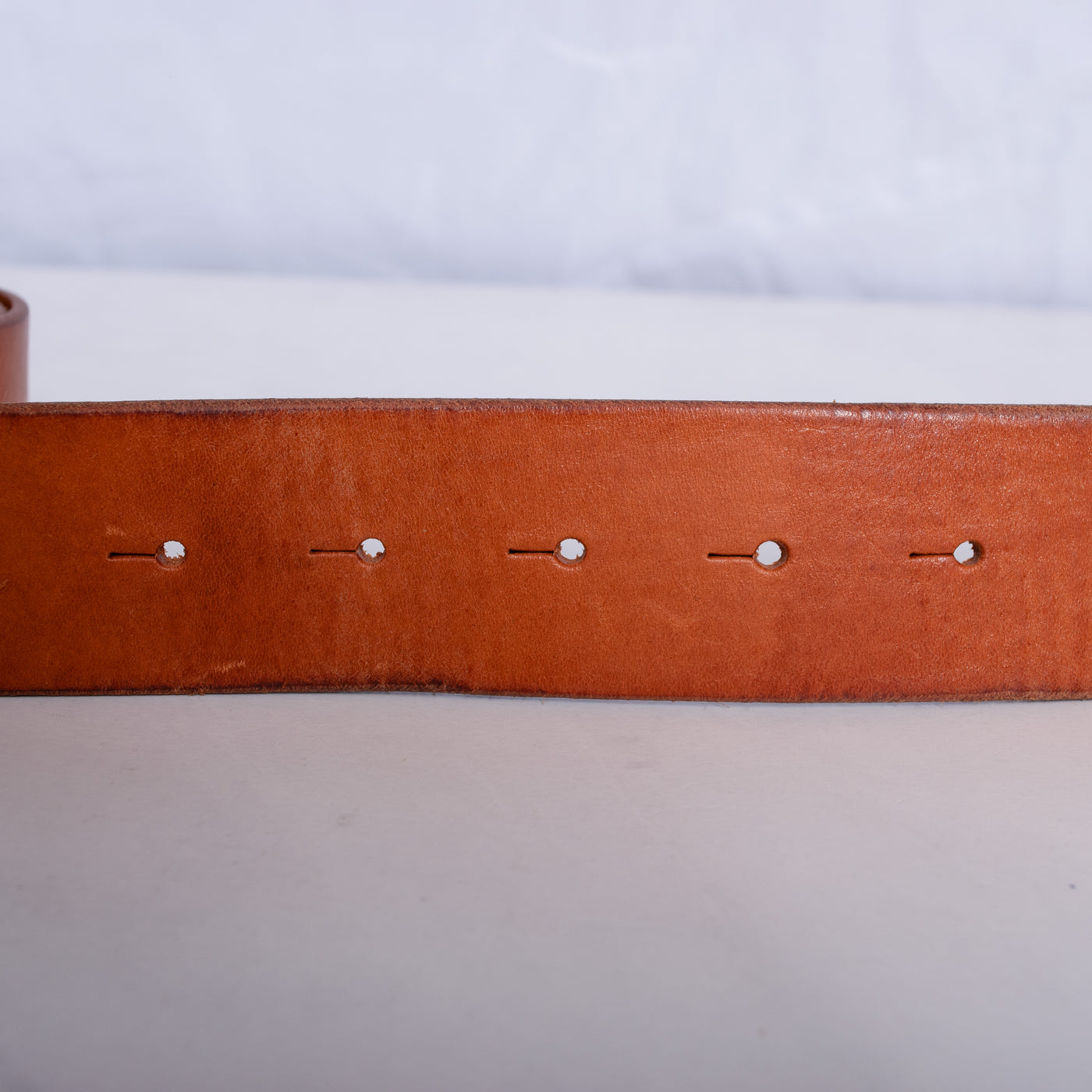 Speedometer Official Tan Leather Belt with Blue & Red Buckle adjustable