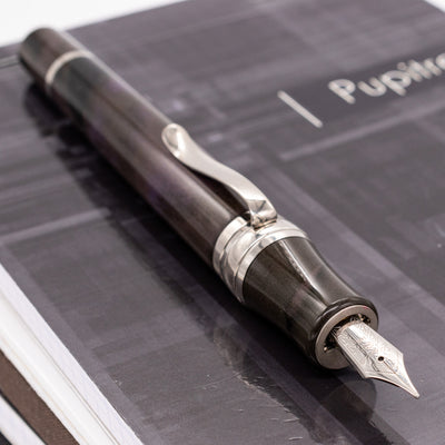 Stipula Leonardo da Vinci Capless Fountain Pen - Purple Heights Uncapped