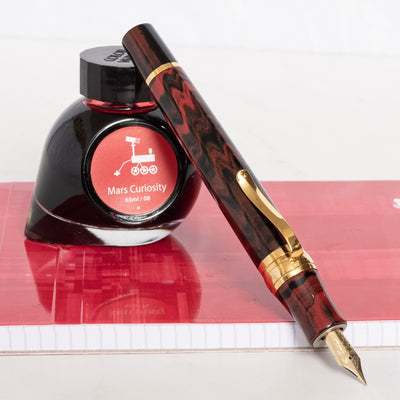 Stipula Leonardo da Vinci Strawberry Trail Ebonite Limited Edition Fountain Pen