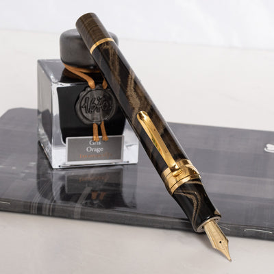 Stipula Leonardo da Vinci Tobacco Roll Ebonite Limited Edition Fountain Pen