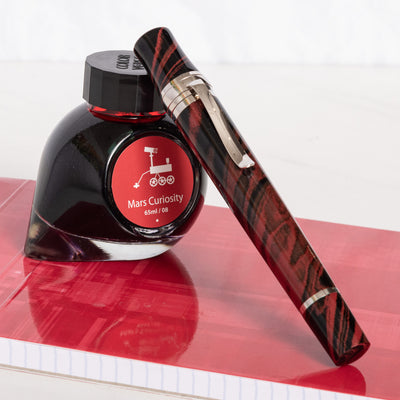 Stipula Leonardo da Vinci Volcano Red Ebonite Limited Edition Fountain Pen limited edition