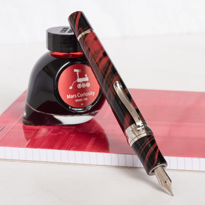 Stipula Leonardo da Vinci Volcano Red Ebonite Limited Edition Fountain Pen