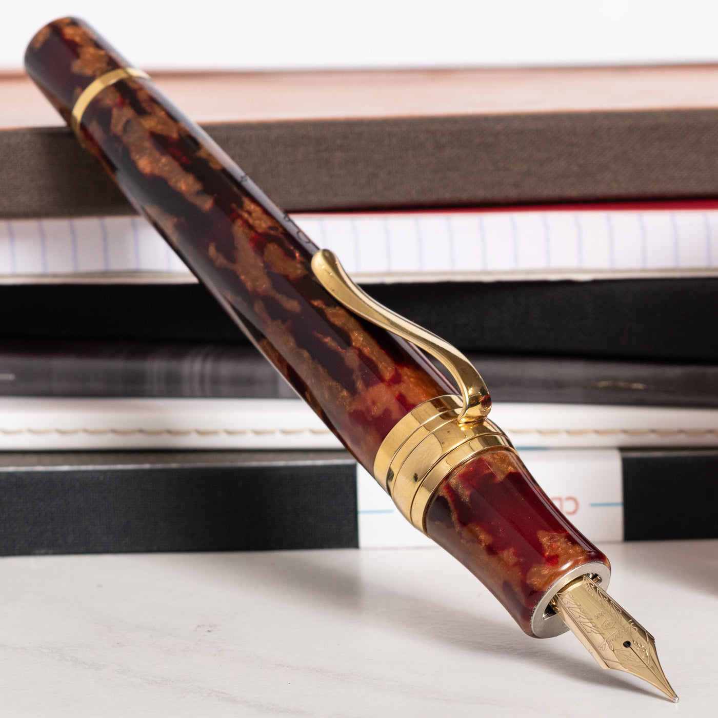 Stipula Leonardo da Vinci Amber Limited Edition Fountain Pen