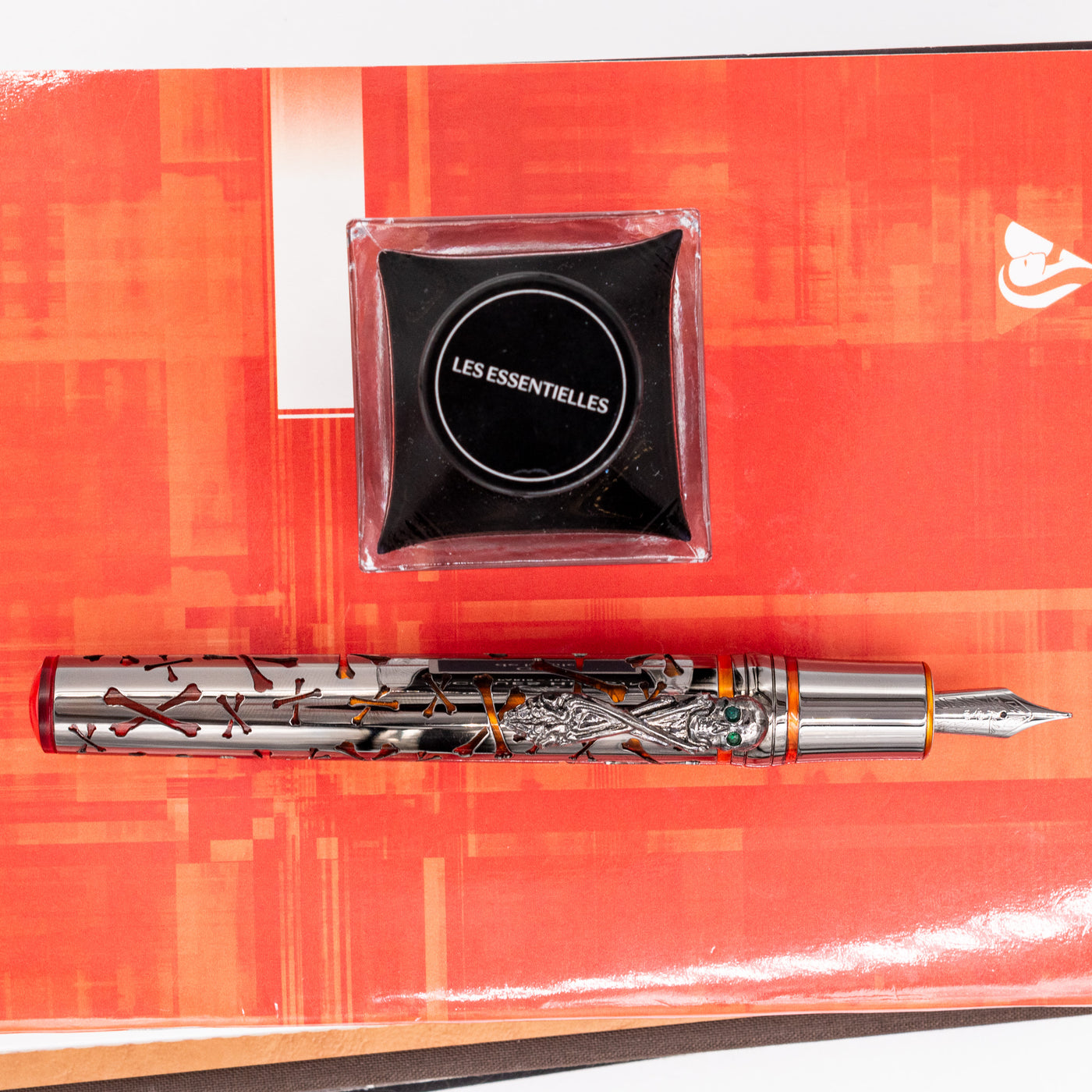 Stipula Leonardo da Vinci Capless Fountain Pen - Caribbean Orange limited edition