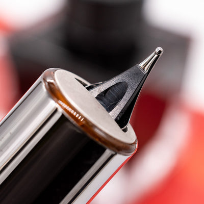 Stipula Leonardo da Vinci Capless Fountain Pen - Caribbean Orange retractable nib