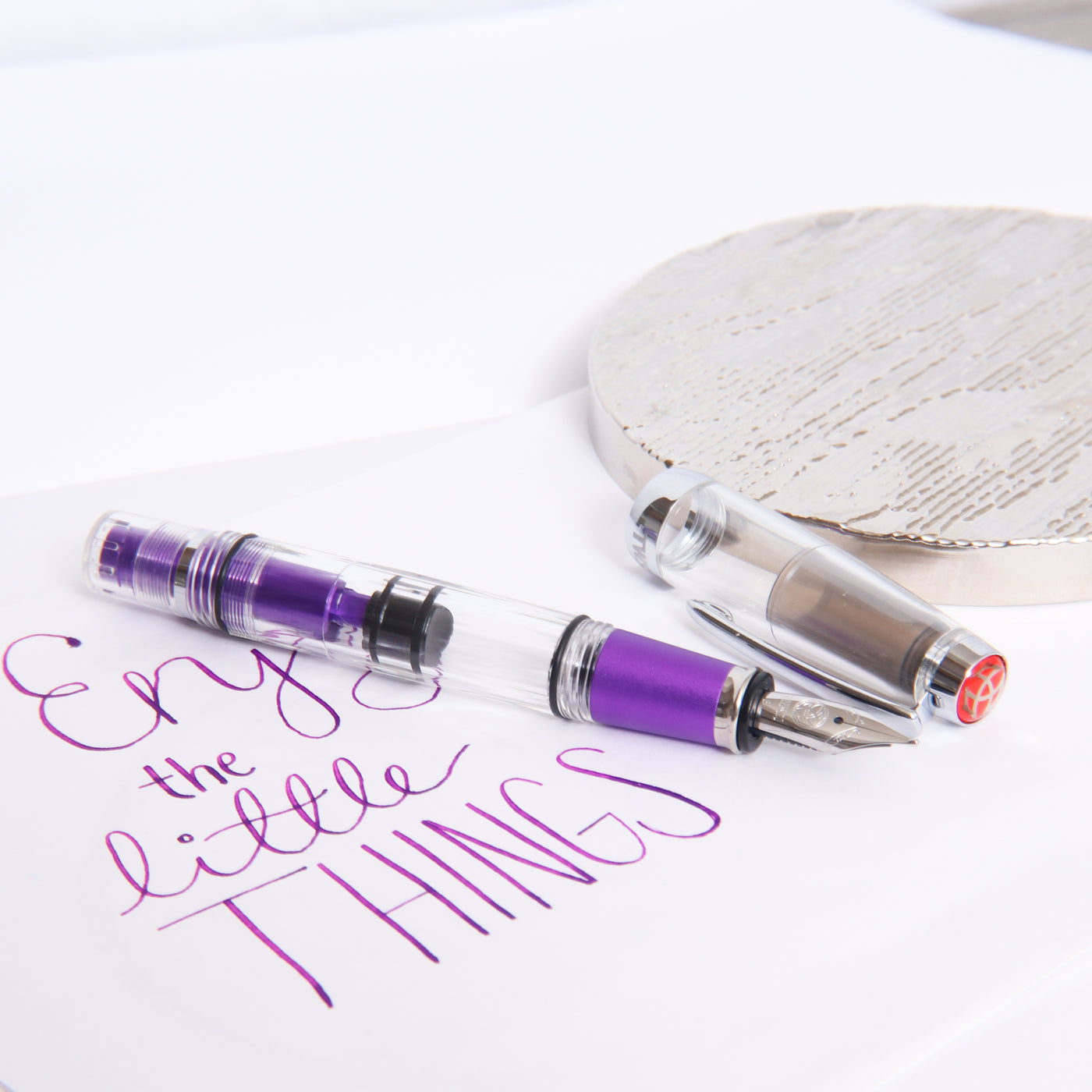 TWSBI Mini AL Grape Fountain Pen Purple And Clear