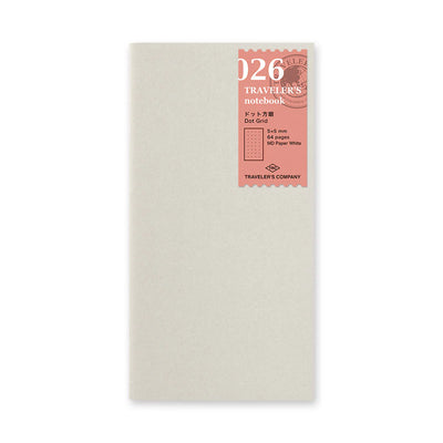 Traveler's Company Notebook Refill 026 Dot Grid Regular Size