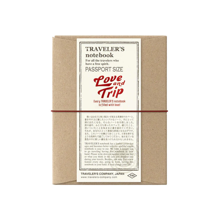 Traveler's Company Notebook Love and Trip Red - Passport