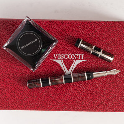 Visconti Asia Bamboo Red Celluloid Fountain Pen Limited Edition