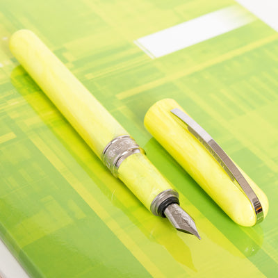 Visconti Breeze Lemon Fountain Pen Silver Trim