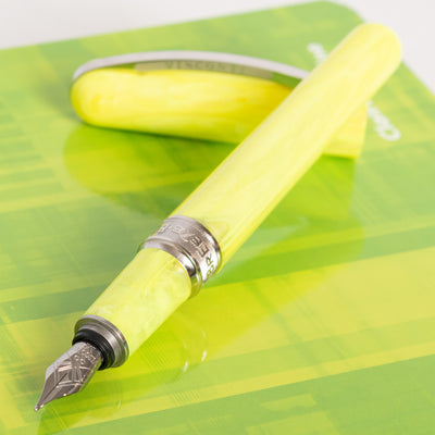Visconti Breeze Lemon Fountain Pen Uncapped