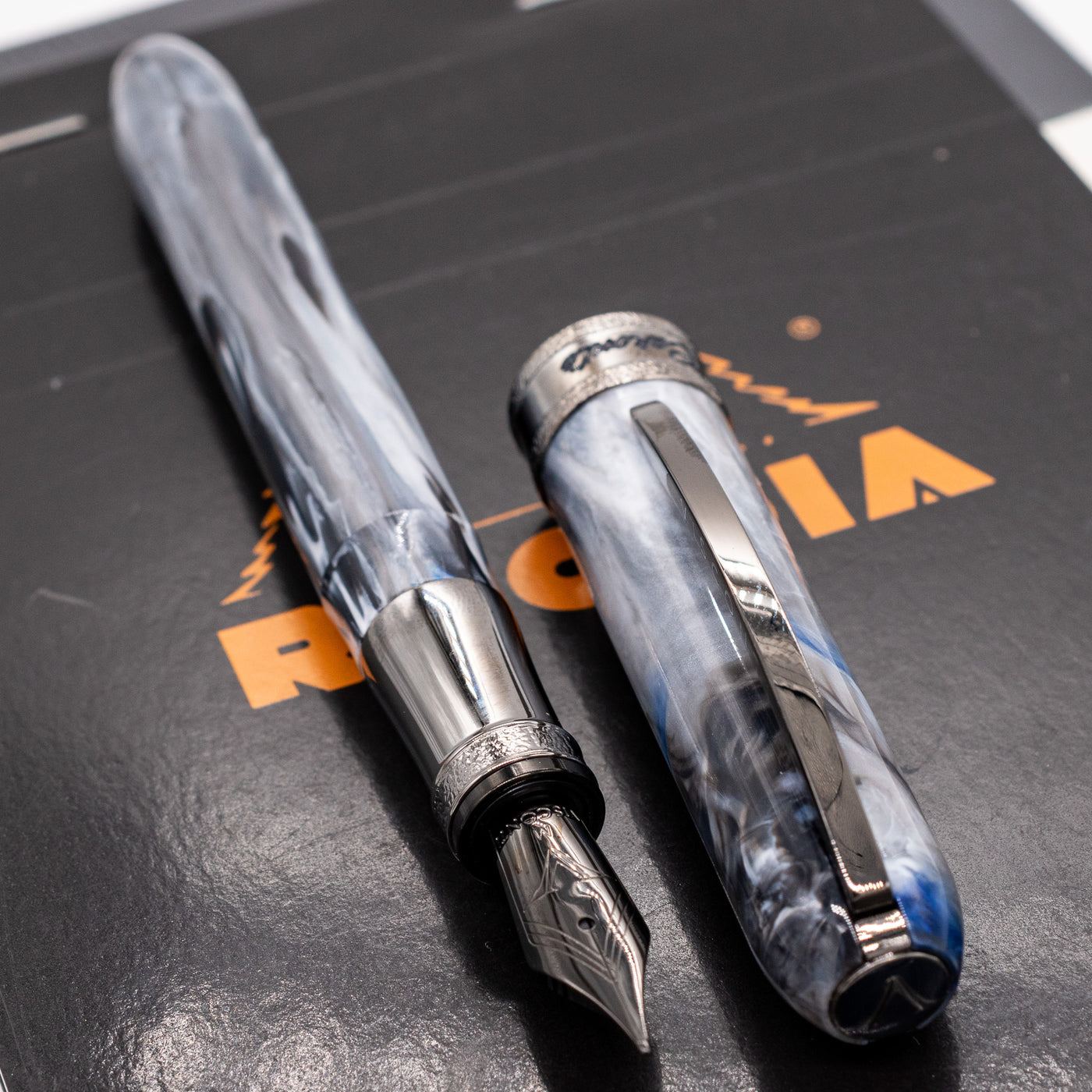 Visconti Comedia Limited Edition Fountain Pen - Caronte ruthenium trim