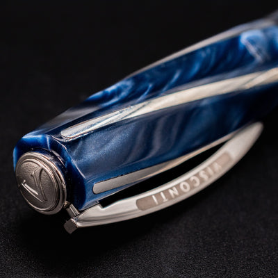 Visconti Divina Elegance Imperial Blue Fountain Pen cap top