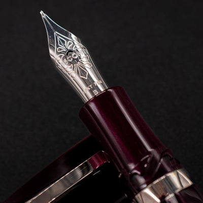 Visconti Divina Elegance Bordeaux Fountain Pen 18k gold nib