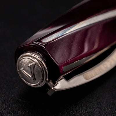 Visconti Divina Elegance Bordeaux Fountain Pen cap top