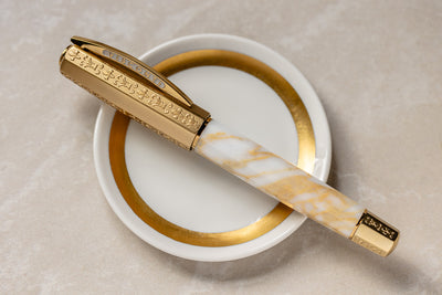 Visconti Il Magnifico Calacatta Gold Fountain Pen Capped