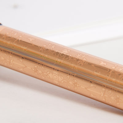 Visconti Le Grottesche Vatican Museum Rose Gold Fountain Pen - Preowned Details