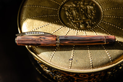 Visconti Medici Briarwood Gold Fountain Pen