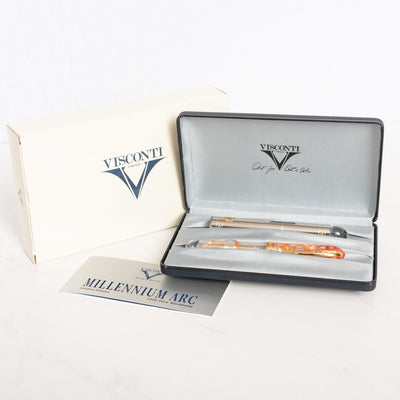 Visconti Millenium Arc Orange Fountain Pen Box