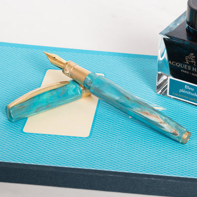 Visconti Mirage Mythos Athena Fountain Pen Turquoise