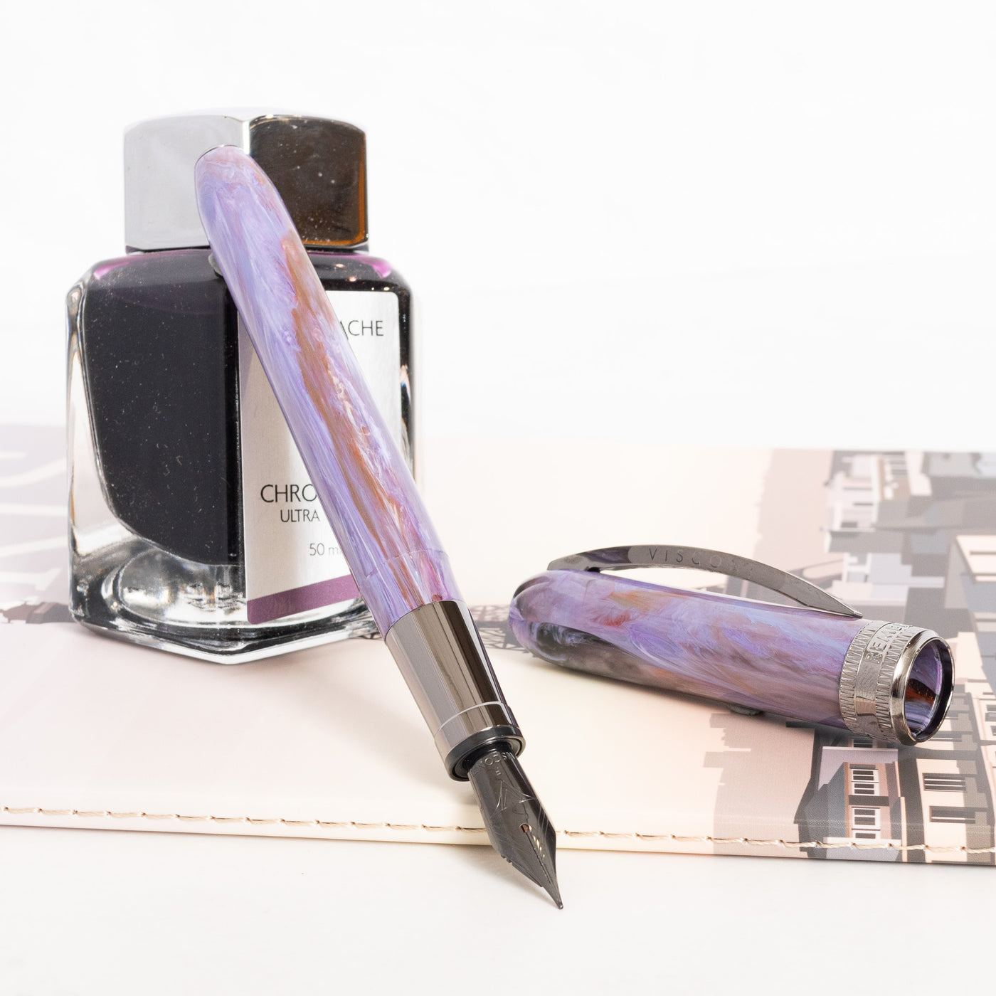 Visconti Rembrandt S Lavender Fountain Pen Uncapped