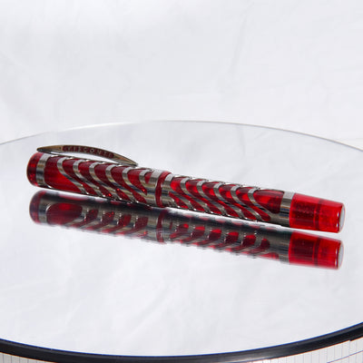 Visconti Skeleton Limited Edition Ruby Red Fountain Pen Capped