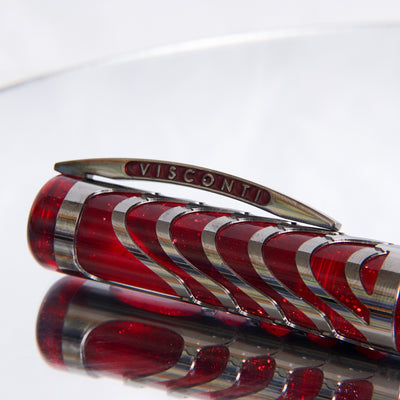 Visconti Skeleton Limited Edition Ruby Red Fountain Pen Clip