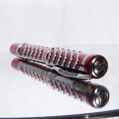 Visconti Skeleton Limited Edition Ruby Red Fountain Pen Logo