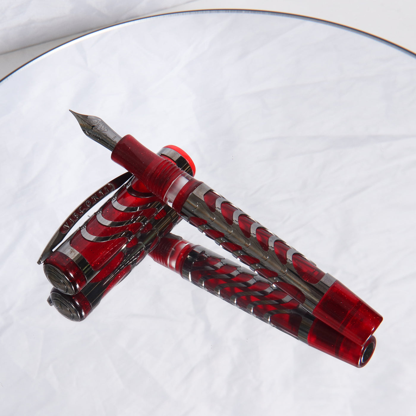 Visconti Skeleton Limited Edition Ruby Red Fountain Pen