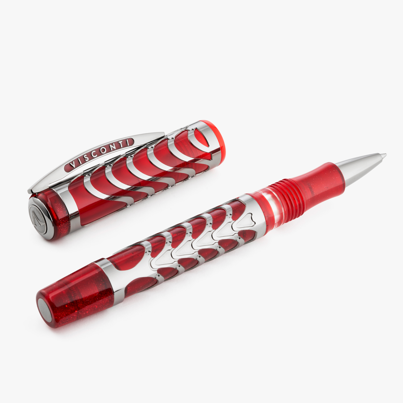 Visconti Skeleton Limited Edition Ruby Red Rollerball Pen