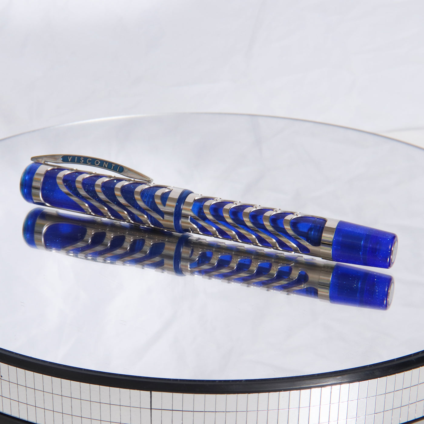 Visconti Skeleton Limited Edition Sapphire Blue Fountain Pen Capped