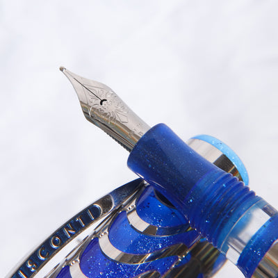 Visconti Skeleton Limited Edition Sapphire Blue Fountain Pen Nib