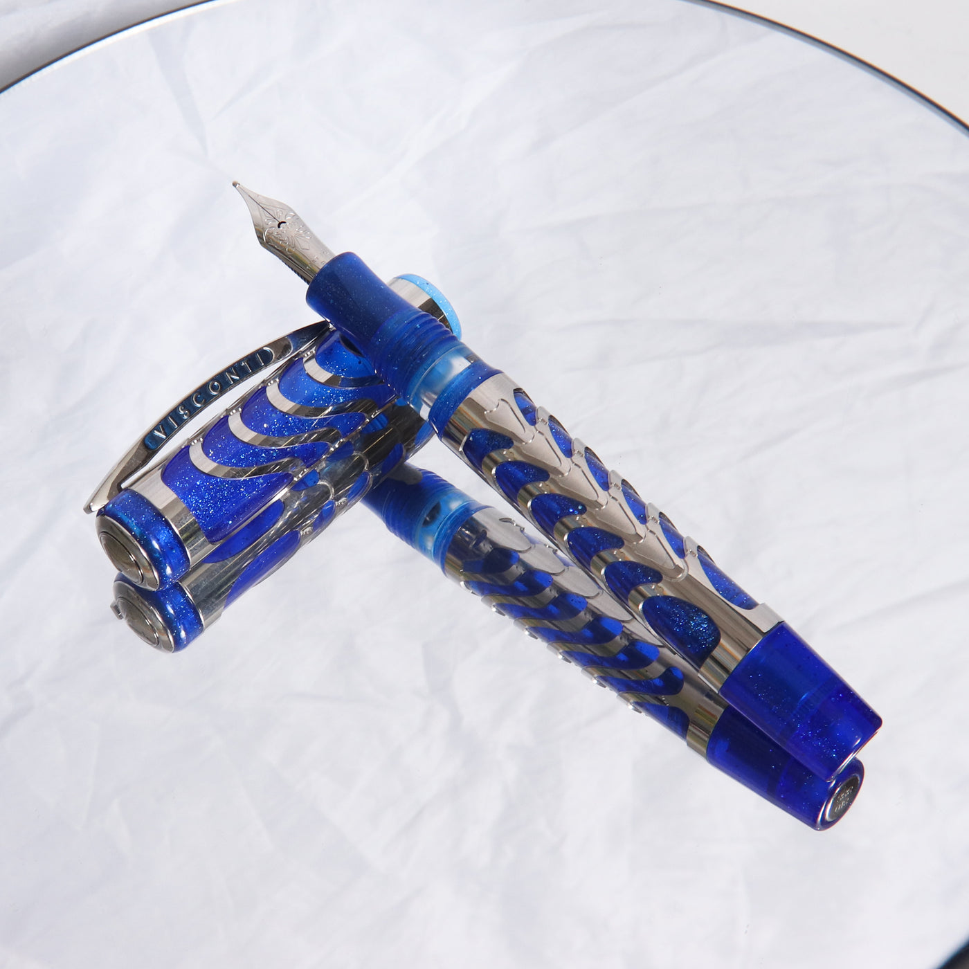 Visconti Skeleton Limited Edition Sapphire Blue Fountain Pen
