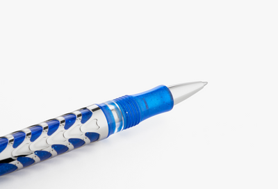 Visconti Skeleton Limited Edition Sapphire Blue Rollerball Pen Tip