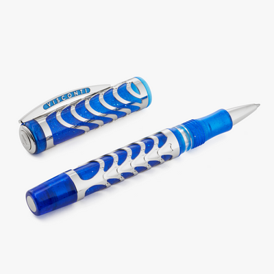 Visconti Skeleton Limited Edition Sapphire Blue Rollerball Pen