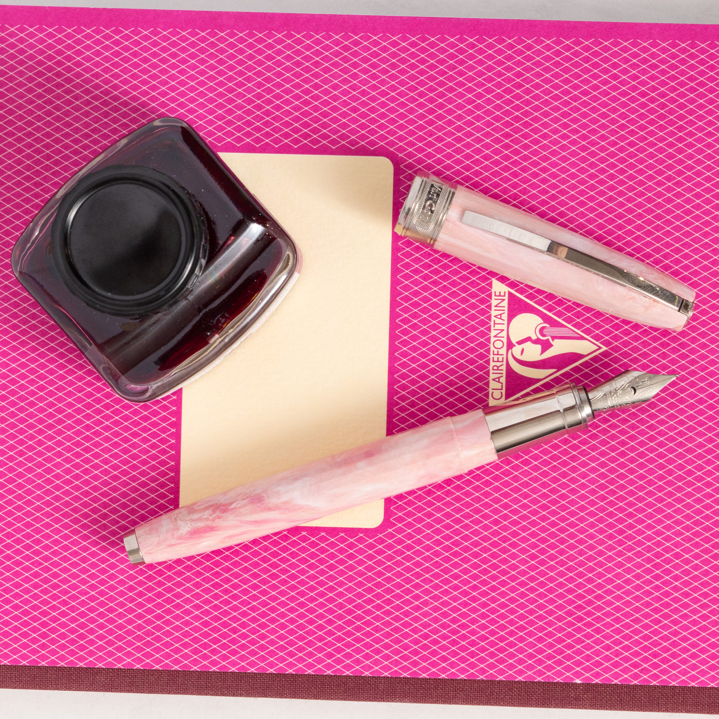 Visconti Van Gogh Souvenir de Mauve Fountain Pen silver trim