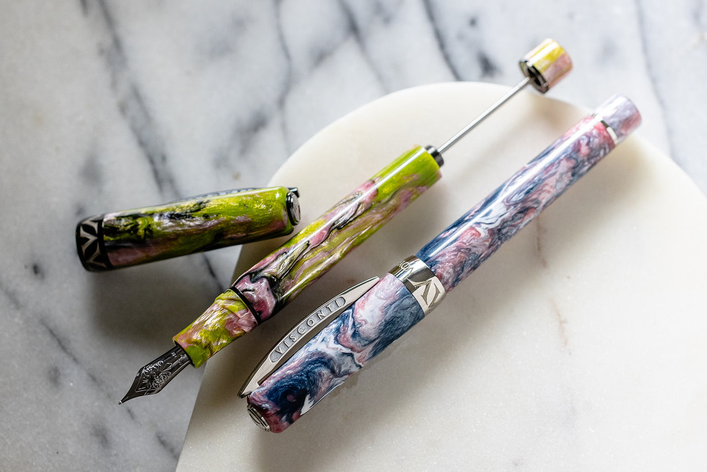 Visconti Voyager Mariposa Painted Beauty Fountain Pen vacuum filled