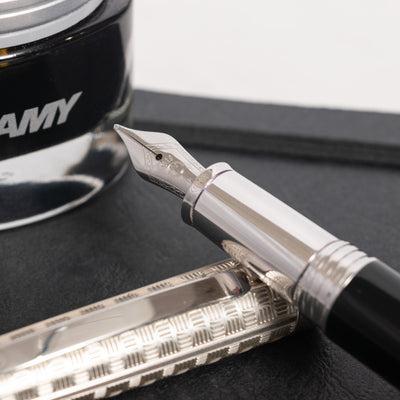 Waldmann Precieux Black & Silver Fountain Pen stainless steel nib