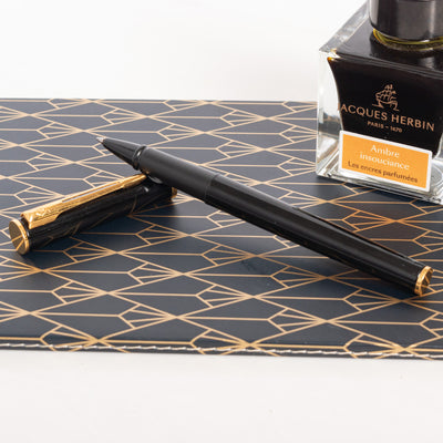 Waterman Apostrophe Black & Gold Rollerball Pen