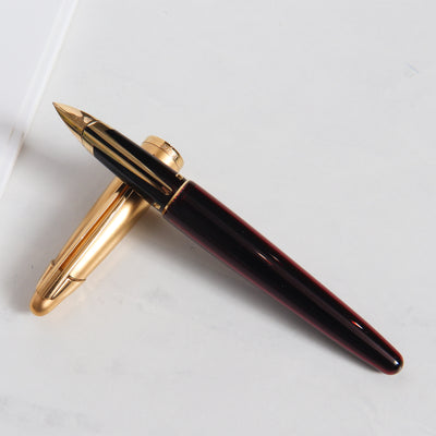 Waterman Edson Ruby Red Fountain Pen - Preowned