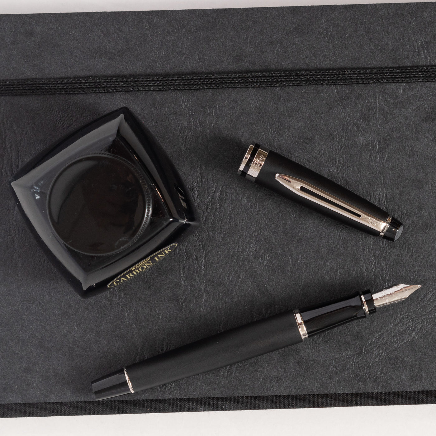 Waterman Expert Matte Black & Chrome Fountain Pen - Preowned France