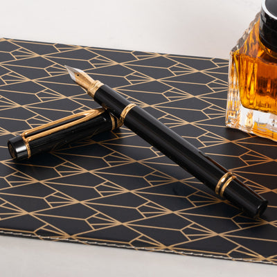 Waterman Le Man 100 Black & Gold Fountain Pen vintage