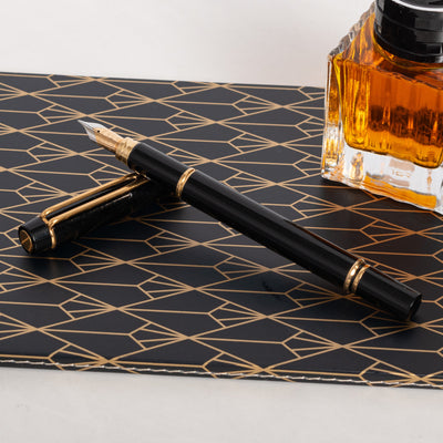 Waterman Le Man 200 Black & Gold Fountain Pen gold trim