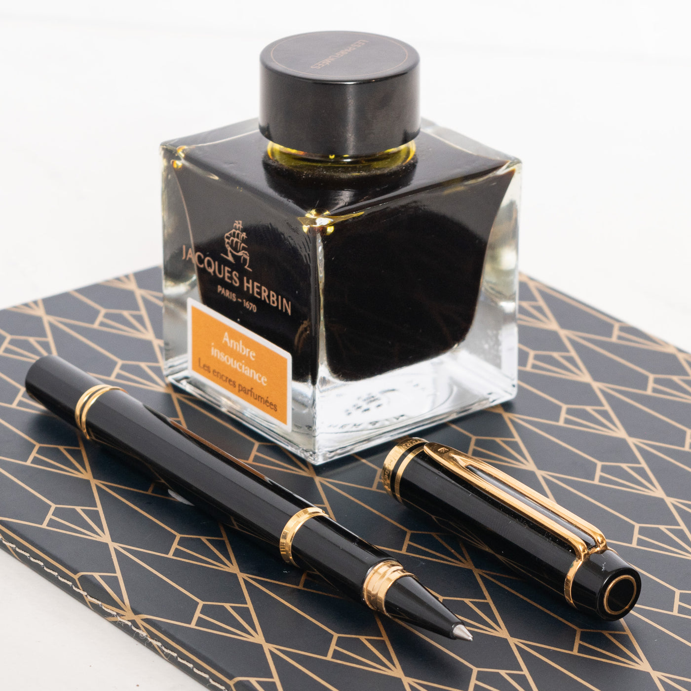 Waterman Le Man 200 Black & Gold Rollerball Pen classic