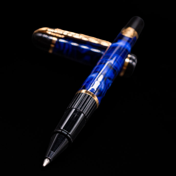 WATERMAN PHILEAS ボールペン ブルーマーブル Waterman Phileas Rollerball Pen - Blue Marble – Truphae