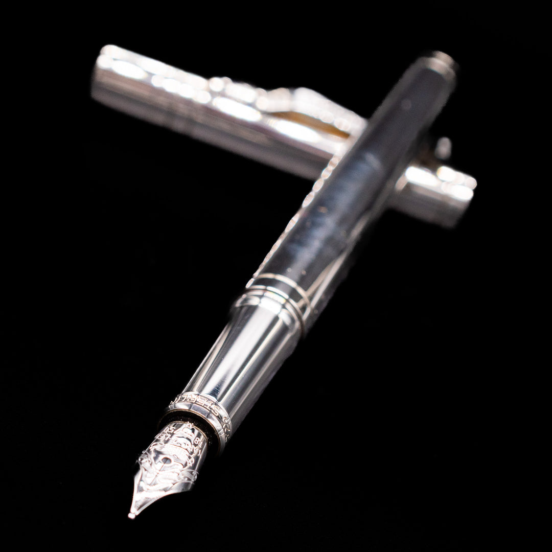 YARD-O-LED バイスロイ　プレーン　F Yard O Led Viceroy Standard Fountain Pen – Plain Sterling Silver
