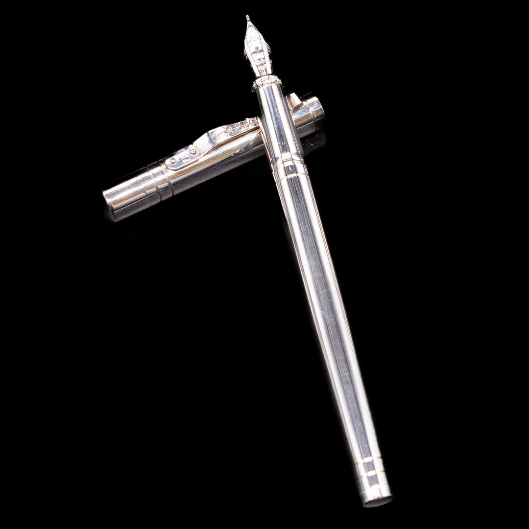 Yard O Led Viceroy Standard Fountain Pen – Plain Sterling Silver