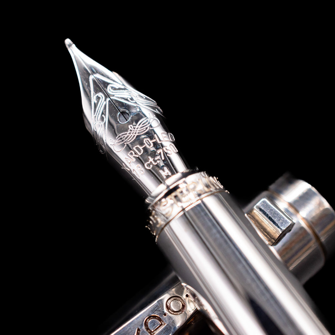 Yard O Led Viceroy Standard Fountain Pen – Plain Sterling Silver