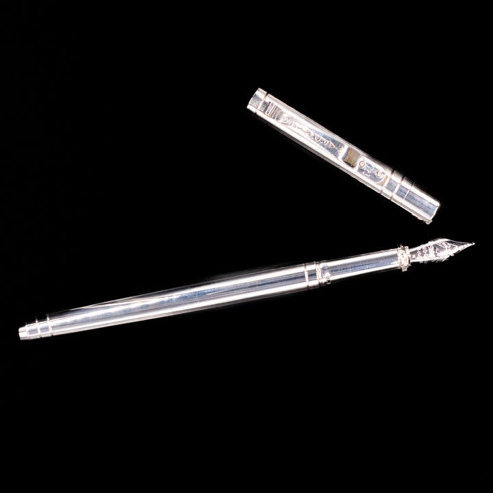 YARD-O-LED バイスロイ　プレーン　F Yard O Led Viceroy Standard Fountain Pen – Plain Sterling Silver
