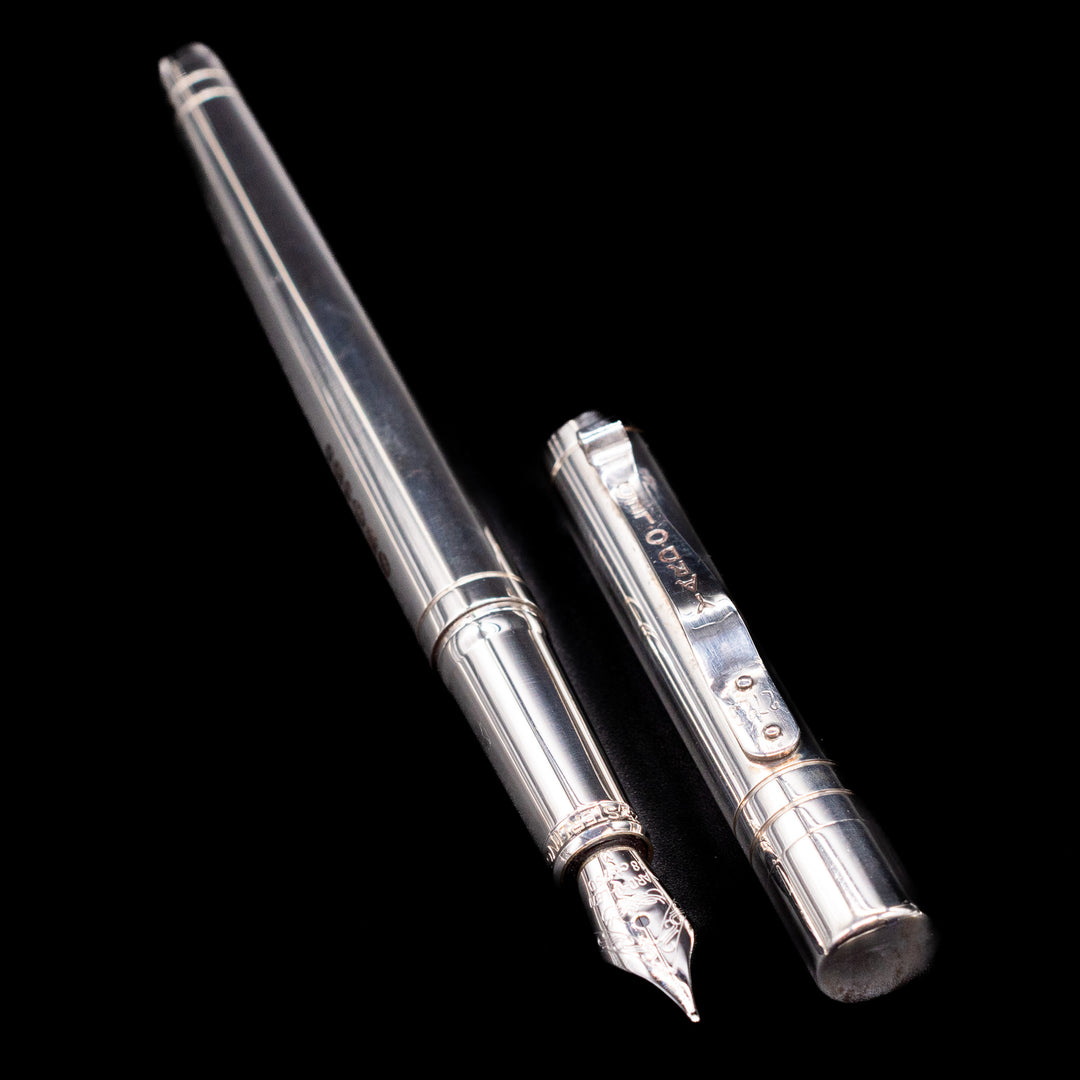Yard O Led Viceroy Standard Fountain Pen – Plain Sterling Silver